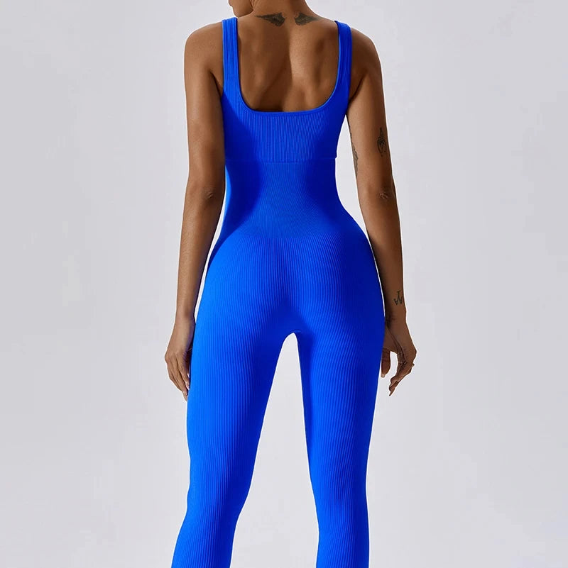 Fitness Seamless Jumpsuits Woman Thread Fashion Casual Outdoors Overalls for Women Corset One Pieces Pants Sets